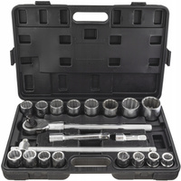 KLUCZE NASADOWE 3/4 DUŻE NASADKI ZESTAW TIR CRV KUTE 21 ELEMENTÓW 12-KĄT