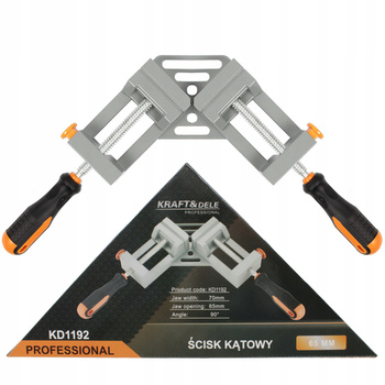 ŚCISK STOLARSKI KĄTOWY KRZYŻOWY IMADŁO 90st 65mm