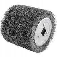 SZCZOTKA DRUCIANA WALCOWA SATYNIARKI SZLIFIERKI 120X100 DREWNA METALU RDZY