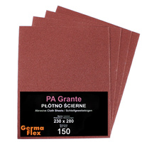 Arkusz ścierny papier na płótnie 230x280 mm gr 150