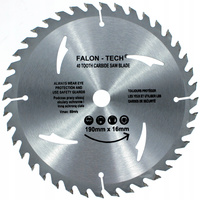 TARCZA PIŁA DO DREWNA DRZEWA WIDIA 190x16 T40