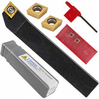 NÓŻ TOKARSKI WYTACZAK SKŁADANY 16X16X100MM SCLCL1616H09 + 3 PŁYTKI